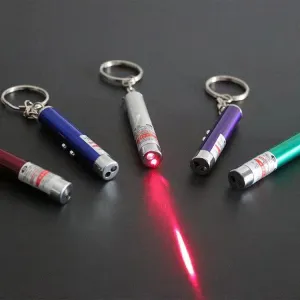 LED červený bod - vtipná laserová ukazovátko pro kočky (modrá) TopTechnology
