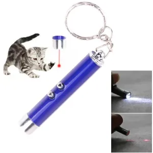 LED červený bod - vtipná laserová ukazovátko pro kočky (modrá) TopTechnology