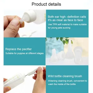 Sada lahví pro štěňata a koťata s více savičkami a čistícím kartáčem 60ml x 1 TopTechnology Sada lahví pro štěňata a koťata s více savičkami a čistícím kartáčem 60ml x 1 TopTechnology