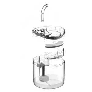 Automatický vodní dispenser pro domácí zvířata - transparentní barva, UK zásuvka TopTechnology Automatický vodní dispenser pro domácí zvířata - transparentní barva, UK zásuvka TopTechnology