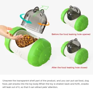 Hračka pro domácí mazlíčky - Pet Swing Bear s vyvážením a únikem potravy (Růžová Bílá) TopTechnology