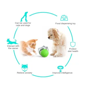 Hračka pro domácí mazlíčky - Pet Swing Bear s vyvážením a únikem potravy (Růžová Bílá) TopTechnology