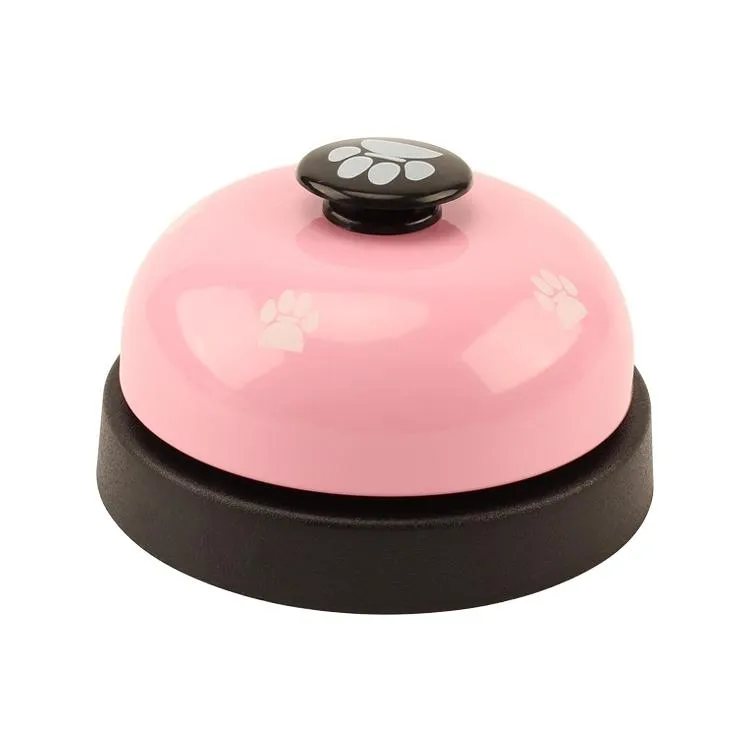 Hračka pro domácí mazlíčky - Pet Toy Training Dinner Small Bell Footprint Ring pro psy (Růžová) TopTechnology