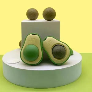 Hračky pro kočky: Catnip Balls a Avocado Teaser pro čištění zubů (Mint Ball) TopTechnology
