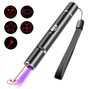 USB dobíjecí laserová svítilna pro kočky s detekčním světlem (černá) TopTechnology USB dobíjecí laserová svítilna pro kočky s detekčním světlem (černá) TopTechnology