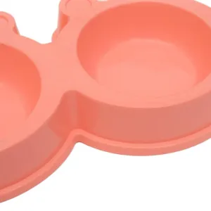 Mísy pro domácí zvířata 2v1 z nerezové oceli s oddělitelnou protiskluzovou podložkou - růžová TopTechnology Mísy pro domácí zvířata 2v1 z nerezové oceli s oddělitelnou protiskluzovou podložkou - růžová TopTechnology