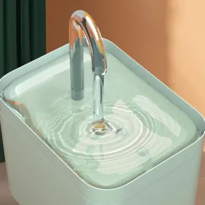 Automatická fontána pro kočky se cirkulací a EU zásuvkou (230V, transparentní) TopTechnology