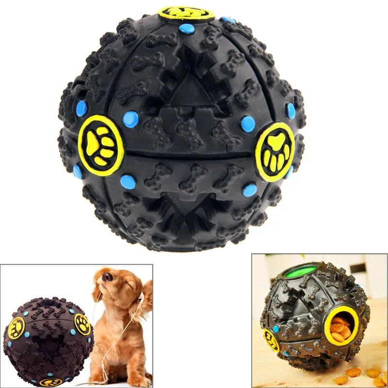 Hrací koule pro psy a kočky s vydáním zvuku a trénovacími funkcemi - průměr 11 cm TopTechnology