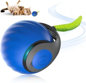 Interaktivní kočičí hračky: Smart Self Rolling Ball (modrá, USB dobíjecí)