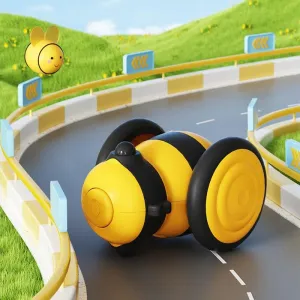 Motorizované hračky pro kočky ve tvaru včely - inteligentní hračky pro domácí mazlíčky (Žlutá) TopTechnology