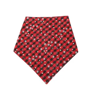 Pet Triangle Towel Vánoční Sněhová Vločka Ručník pro Psy, Velikost:L (Červená) TopTechnology Pet Triangle Towel Vánoční Sněhová Vločka Ručník pro Psy, Velikost:L (Červená) TopTechnology