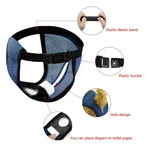 Prodyšné fyziologické kalhoty pro psy černé XL: 50-59cm TopTechnology