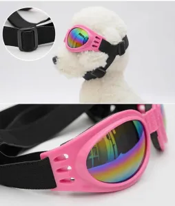 Skládací polarizační brýle pro psy UV400 - modré TopTechnology